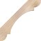 Ekena Millwork 5 1/2"W x 34"D x 34"H Olympic Smooth Knee Brace, Douglas Fir BRC06X34X34OLY00SDF - alternate 2